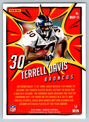 Terrell Davis 2018 Donruss  Denver Broncos #MVP-11